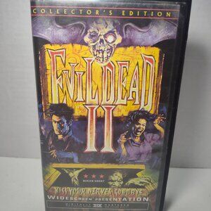 Evil Dead II Collector’s Edition Widescreen VHS Anchor Bay Horror Cult Classic